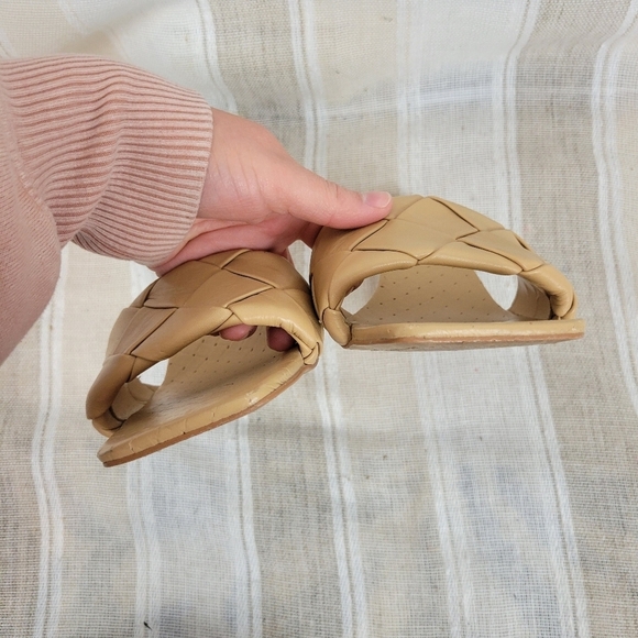 Vince Camuto Brelanie Braided Strap Sandals Leather Tan Nude Size 11M‎ - Picture 3 of 9